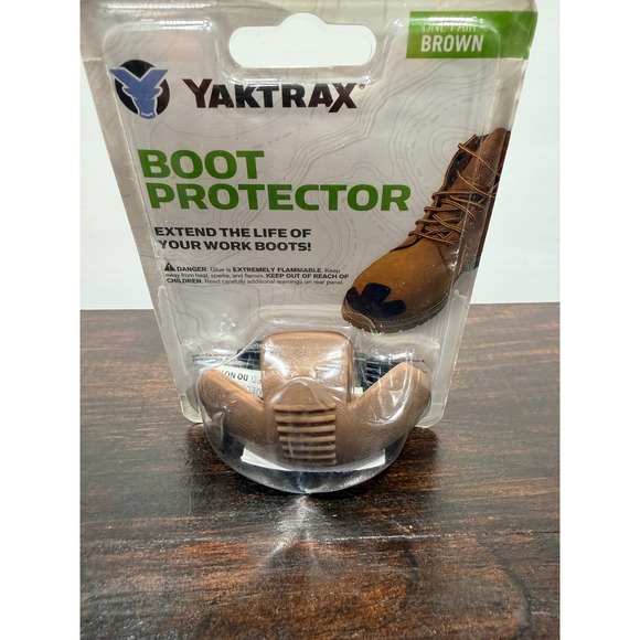 Yaktrax Boot Protector Extend Life Work Boots Brown One Pair - Picture 2 of 4